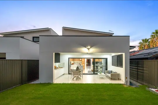 Backyard of a knockdown rebuild in Chipping Norton, a St Anthony Building Group project